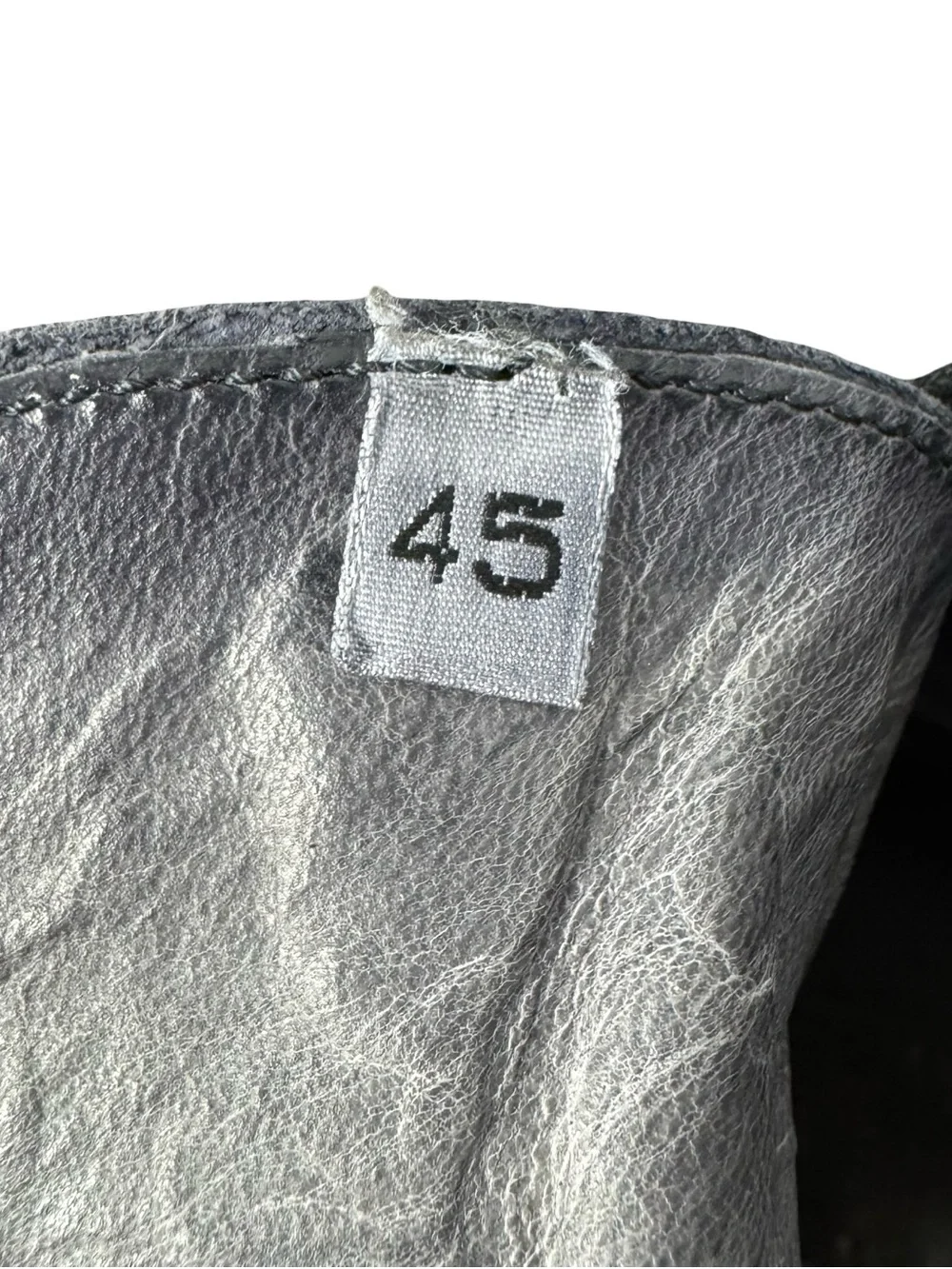 A Diciannoveventitre A1923 Ankle Boots SS6 Horse Leather Oiled (Grigio) Gray 45